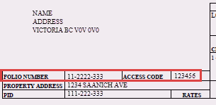 Access Code Location